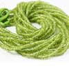 Natural Apple Green Peridot Smooth Polished Round Tyre Wheel Beads Strand Length is 14 Inches & Sizes from 6mm approx.